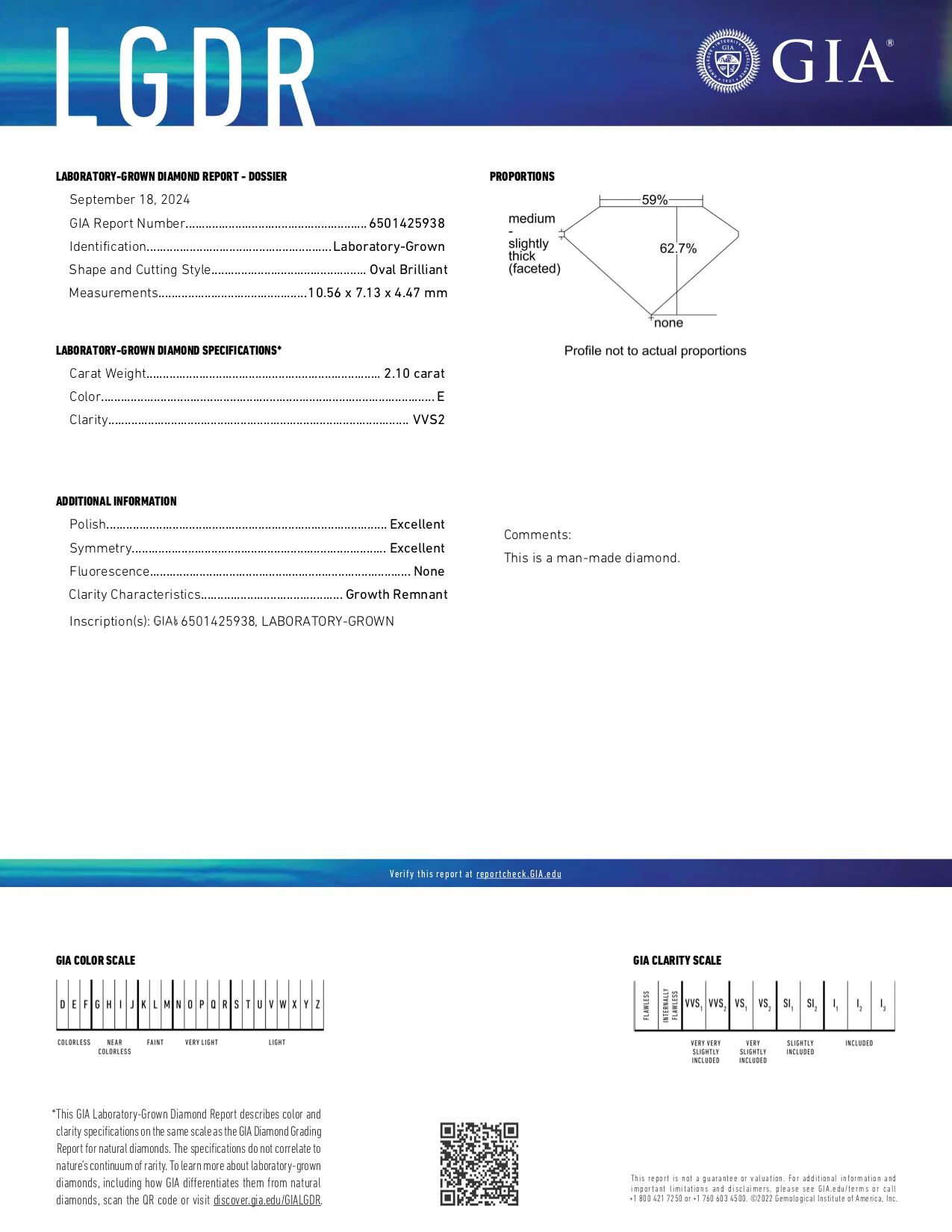 Delaney - 2.10ct Oval Lab Grown Diamond - Image 4