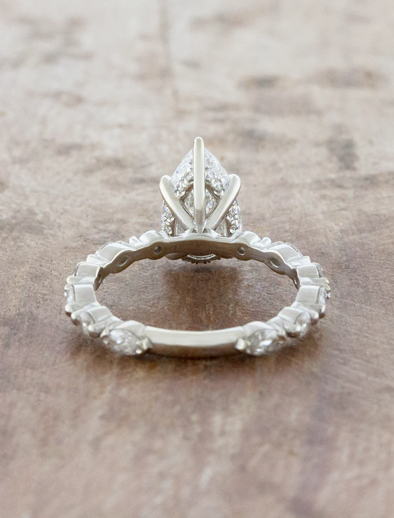 Elaine - Custom 1.71ct Pear Natural Diamond - Image 3