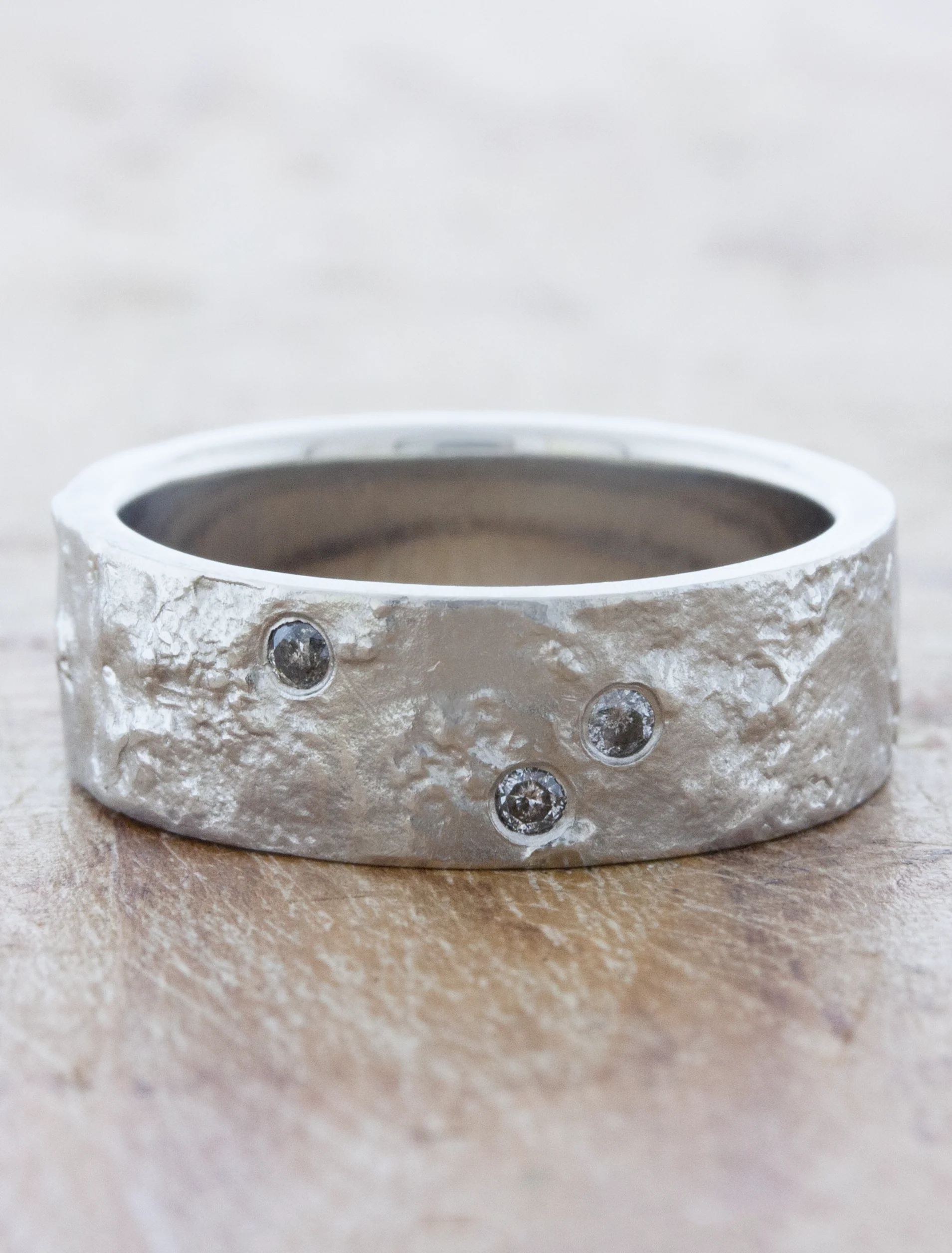 Rustic Men's Wedding Bands