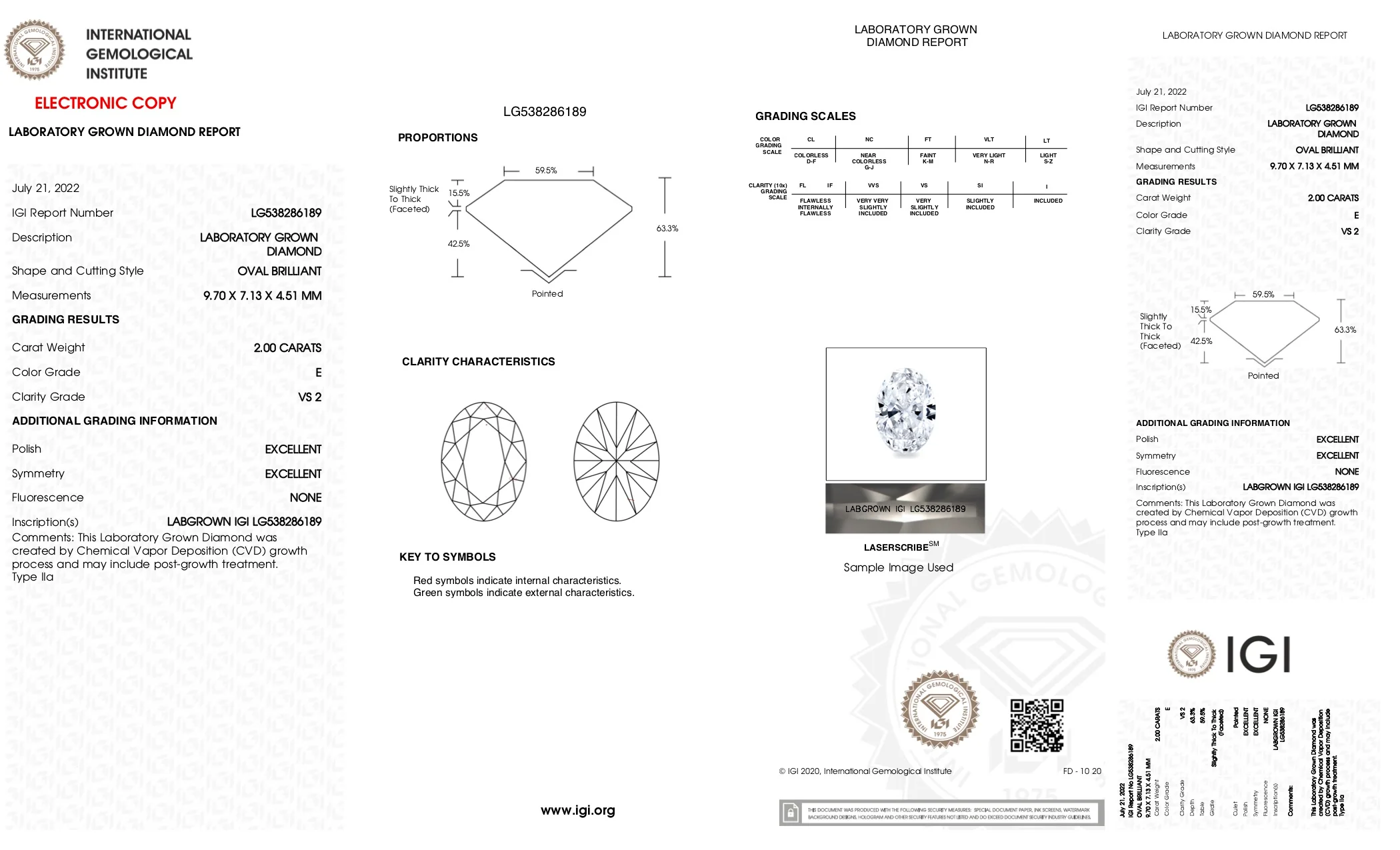 Shanel - 2.00ct Oval Lab Grown Diamond - Image 4