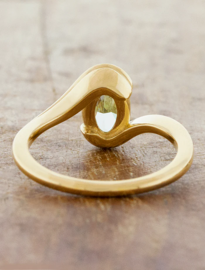 Soleia - 1.60ct Oval Lab Grown Green Diamond - Image 3